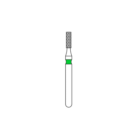 Priva Rotary Diamond Burs - Flat End Cylinder - 5/Pk