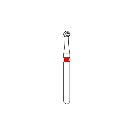 Priva Rotary Diamond Burs - Round - 5/Pk