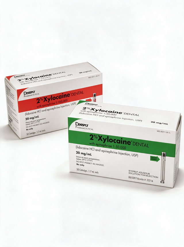 Dentsply Xylocaine Dental 2% with Epinephrine, 50 cartridges