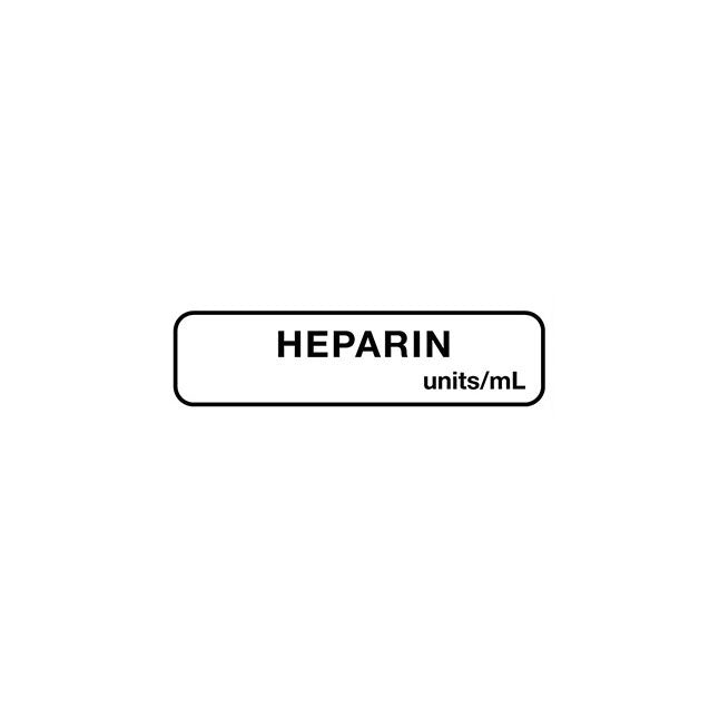 Anesthesia Label, W1-1/4" x H5/16" White