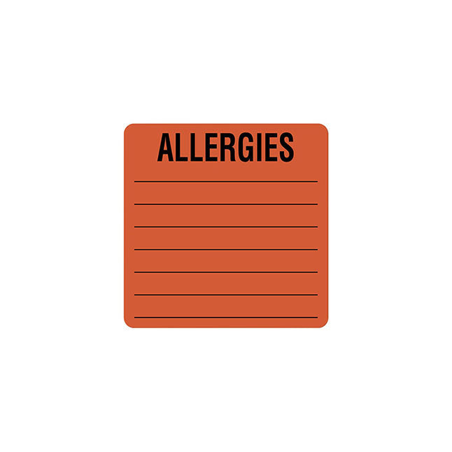 Alert Label, Fluorescent Red