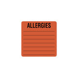 Alert Label, Fluorescent Red