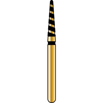 Alpen® TurboCut™ Diamond Burs – FG, Super Coarse, Black, 5/Pkg