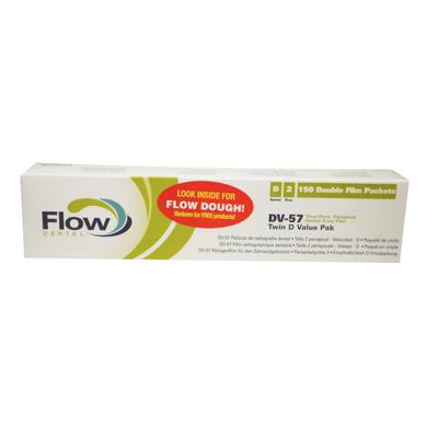 Flow Silver D, D Speed Intraoral X-ray Film – DV-57 (Size 2 Adult) Value Pack, 130/Pkg