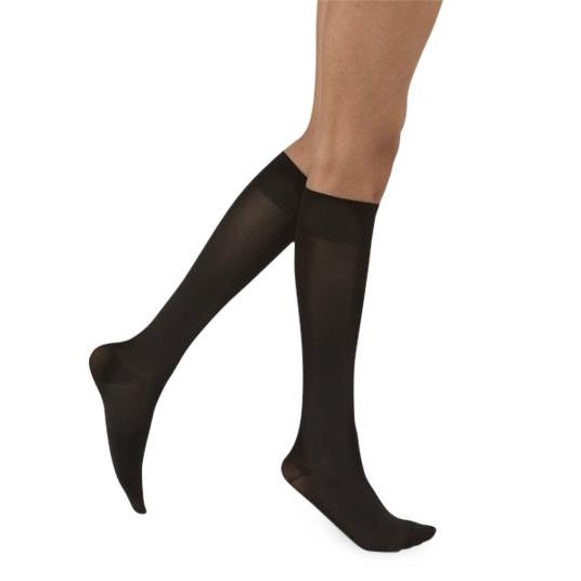 JOBST® Opaque, Knee High SoftFit Stockings, Black, 15-20mmHg