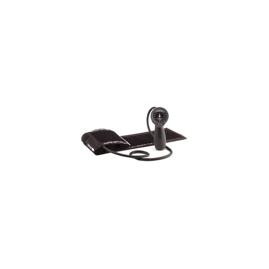 Sphygmomanometer Trigger Aneroid, with Gauge, Durable Two-Piece Cuff and Bladder, Gold Series DS66