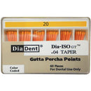 Dia-ISO GT™ Gutta Percha Points – 0.04 Taper, Slide Package 60/Box - 3Z Dental
