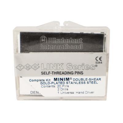 TMS® Link Series® Self-Threading Pins – Minim Double Shear Kits, Gold-Plated Stainless Steel - 3Z Dental (6151305822400)