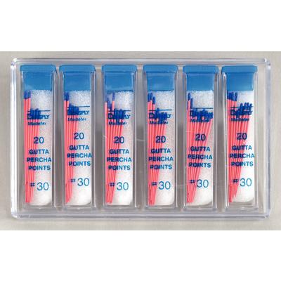 Gutta Percha Points – Hand Rolled, Color Coded, 20 Points/Vial, 6 Vials/Box