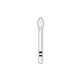 Two Striper® Diamond Burs – FG, Fine, Red, Football, 5/Pkg