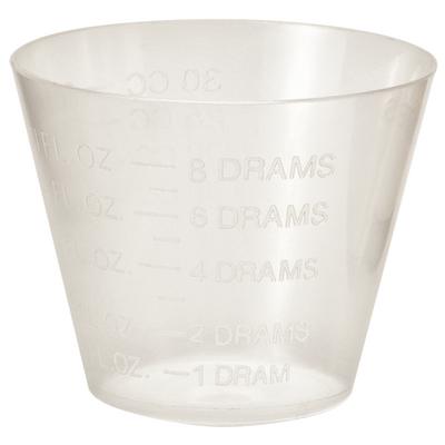 Measuring Cups, 30 ml Clear Polypropylene – 100/Pkg