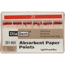 Absorbent Paper Points – Spill-Proof Box, ISO Sizes, 200/Box - 3Z Dental