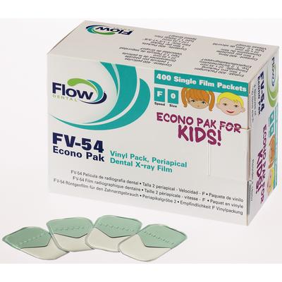 Flow Xpress™ F Speed Intraoral X-ray Film – FV-54 (Size 0 Child), Pedo Pak, 100/Pkg