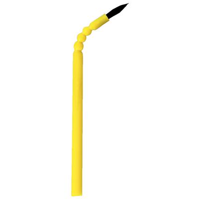 Mirabrush Bendable Application Brush – Yellow, Pointed, 100/Box
