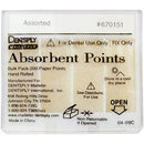 Absorbent Paper Points – Hand Rolled, Nonsterile, 200/Pkg
