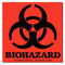 Biohazard Warning Labels – 3" x 3", 100/Roll