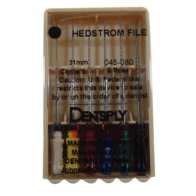Hedstrom Files – Stainless Steel with Plastic Handle, 25 mm, 6/Pkg