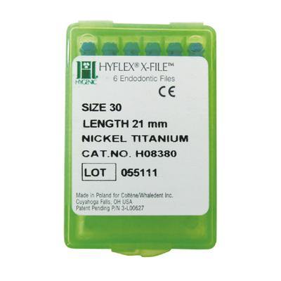 Hygenic® Hyflex® X-File® Nickel Titanium – 21 mm, 6/Pkg - 3Z Dental (6157416431808)