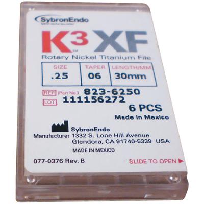 K3™ XF NiTi Files - 21 mm, 6/Pkg