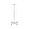 IV Pole, Economy, with Removable Top, Two Hook, H40-82" Silver Vein