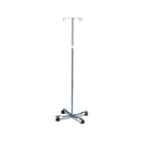 Intravenous Stand, Deluxe, Four Hook, with Handle