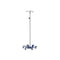 Low Center of Gravity IV Stand, with Chrome Pole, Steel