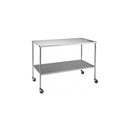 Instrument Table, Mid Size, With Shelf, Stainless Steel, W36" x H34" Depth 20"