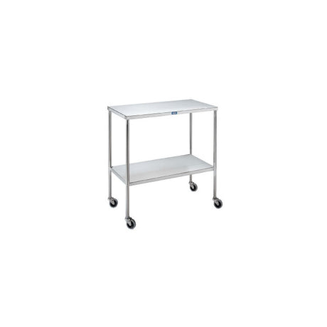 Instrument Table, Mid Size, With Shelf, Stainless Steel, W36" x H34" Depth 20"