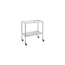 Instrument Table, Mid Size, With Shelf, Stainless Steel, W36" x H34" Depth 20"