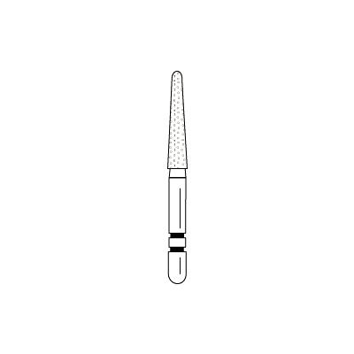 Two Striper® Diamond Burs – FG, Fine, Red, Taper Round End, 5/Pkg