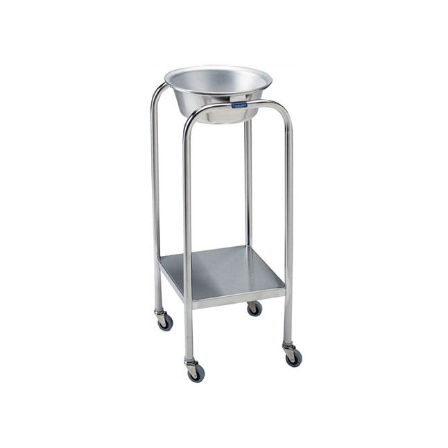 Basin Stand, Stainless Steel, with Shelf