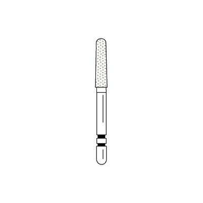 Two Striper® Diamond Burs – FG, Fine, Red, Taper Round End, 5/Pkg
