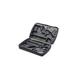 Case Carrying, Leather-grained black vinyl, Zippered