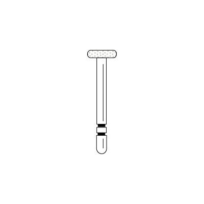 Two Striper® Diamond Burs – FG, Fine, Red, Wheel, 5/Pkg