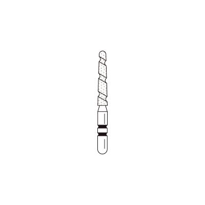 Two Striper® TS2000™ ShortCut™ Diamond Burs – FGSS, Course, Green, Cone, 5/Pkg
