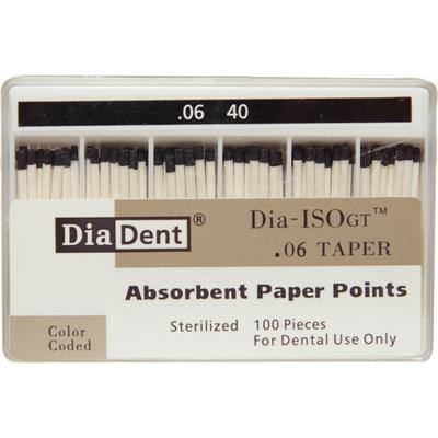 Dia-ISO GT™ Absorbent Paper Points – 0.06 Taper, ISO-GT, 100/Pkg - 3Z Dental