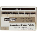 Dia-ISO GT™ Absorbent Paper Points – 0.04 Taper, ISO-GT, 100/Pkg - 3Z Dental