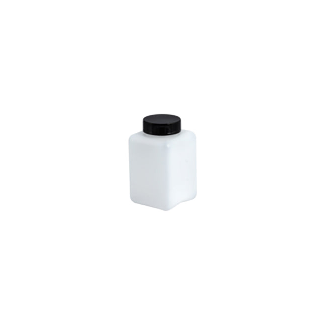 Urine Container, 0.25L, White, with Black Screw Cap