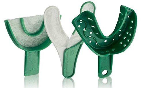 COE® Disposable Spacer Impression Trays – Perforated, Green, 12