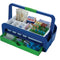 Phlebotomy Tray, with Two Insert, 8 Compartment, Blue, W16-7/8" X H5-7/8" Depth 9-1/4"