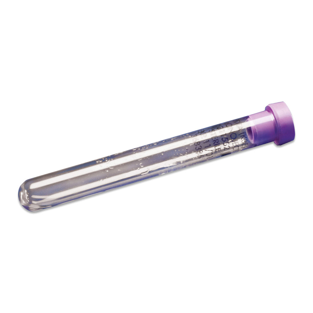 Monoject™ Non-Silicone Coated Blood Collection Vacuum Tube with 0.06ML 7.5% K3 EDTA, 3ML, 13 x 75MM