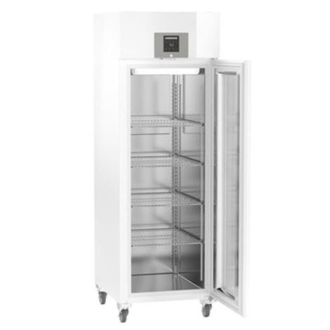 Laboratory Refrigerator with Top Mount Compressor and Electronic Controls, Glass Door
