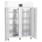 Laboratory Refrigerator with Top Mount Compressor and Electronic Controls, Glass Door