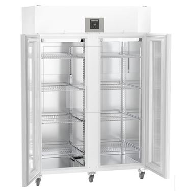 Laboratory Refrigerator with Top Mount Compressor and Electronic Controls, Glass Door