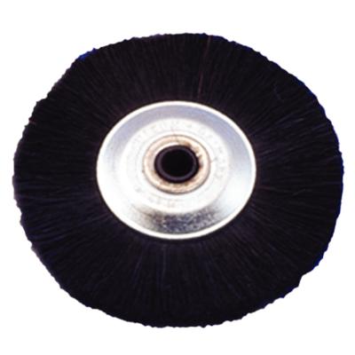 Black Bristle Wheel Brush On Steel Hub