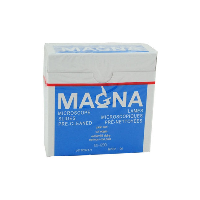 Magna® Microscope Slide, Glass, Plain end, Cut Edges