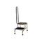 Foot stool, Chrome, Double Step, 300 lb, W16" x H16-1/4" Depth 12"