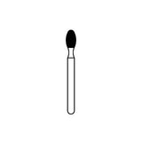 Solo Diamond™ Single-Use Diamond Burs – FG, Fine, Red, Football Point End, 25/Pkg