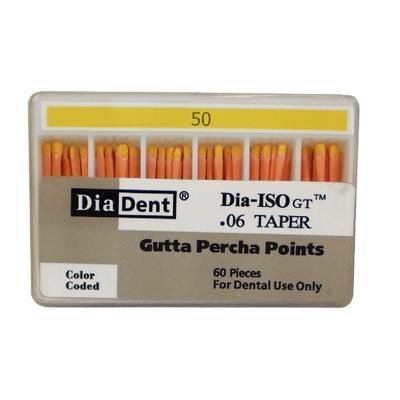 Dia-ISO GT™ Gutta Percha Points – 0.06 Taper, 60/Box - 3Z Dental
