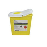 Sharps Container, Muti-Purpose, with Rotor Opening Lid